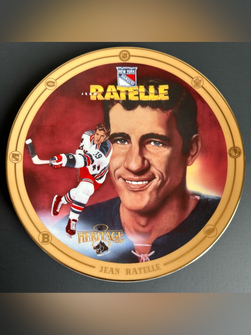 Legends of Hockey’s Golden Era 1994 Collector Plate by Rob MacDougall